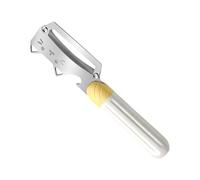 Pelador de verduras, práctico pelador con mango antideslizante, pelador de patatas de acero inoxidable, para ensaladas, naranjas, uvas, mango, tomates, ajos, para el hogar, barbacoa, camping,