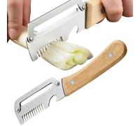 Pelador de Verduras - Set de 2 Utensilios: Cortador Multifuncional y Abrebotellas,Pelador de Alimentos con Abrebotellas,para Ensaladas, Cocina Diaria, Preparación de Comidas, Picnic al Aire Libre, Cam