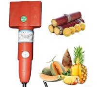 Pelador eléctrico de caña de azúcar, máquina raspadora de caña de azúcar de 120 W, pelado rápido y preciso, cubierta segura, para coco, calabaza, taro, piña