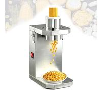 Pelador Maíz Eléctrico,Desgranador Inox para Uso Comercial,Desgranadora de Maíz Boca Larga 6.5cm,Máquina Automática Eliminación Limpia de Granos 40W,Acero Inoxidable(110V)
