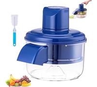 Pelador manual de frutas, herramienta peladora de uvas, descorazonador de frutas, procesador manual de frutas, operación de prensa, multifunción, contenedor compacto, para cocina doméstica