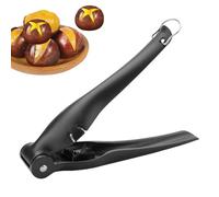 Pelador manual para castañas, removedor de acero inoxidable con bloqueo, herramienta cascanueces de acero inoxidable, para cocina doméstica, nueces, nueces y avellanas