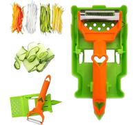 Pelador Multifuncional 2-En-1, Multifunctional Kitchenware Set for Slicing and Peeling, Juliene Peeler Vegetable Peeler with Grating Plate