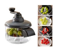 Pelador para ajo - Eliminación segura de la cáscara con manivela giratoria manual, herramienta de cocina para pelar - Para casa, familia, cocina interior, frutas y tomates