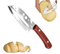 Pelador Verduras Para Cocina Con Escamador De Pescado Mango Ergonómico