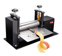 Peladora de cuero eléctrica, máquina plegadora y laminadora de cuero, velocidad de rotación 45/min, máquina peladora DIY, prensado uniforme, para cuero y papel, cortador de patrones y estampado arte