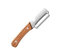 Peladores De Verduras Para Uso En Cocina | Utensilios Antideslizantes con Mango de Madera y Abrebotellas para Cocina | Pelador 2 en 1 de los Pepinos, Calabacines, Berenjenas, Peras | En Hogar y Campin