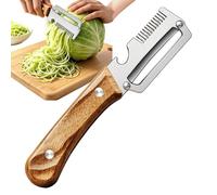 Peladores Para La Cocina,Utensilio Cocina Acero Inoxidable Mango Madera,Pelador De Verduras Multifuncional - Para Calabaza, Patata, Zanahoria, Pepino, Alimentos, Frutas, Piña, Mango, Hogar Y Restauran