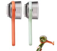 Peladores, Peeler with Container, Multifunctional Box Storage Peeler, Double-Sided Stainless Steel Vegetable Peelers for Cooking, Meal Prep & Kitchen (Orange+Green)