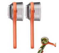 Peladores, Peeler with Container, Multifunctional Box Storage Peeler, Double-Sided Stainless Steel Vegetable Peelers for Cooking, Meal Prep & Kitchen (2PCS Orange)