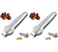 pelamatic - Cortador de Castañas Manual | Acero Inoxidable Resistente | Sistema de Corte Cruzado | Ergonómico y Compacto | Ideal para Castañas y Nueces (Paquete de 2)