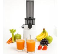 Pelamatic Exprimidor Electrico Blanco 100W Compacto - Licuadora para Verduras y Frutas, Extractor de Zumos y Verduras de Alta Eficiencia para Uso Doméstico