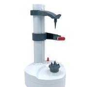 Pelamatic - Pelador Eléctrico de Patatas y Frutas | 2 Cuchillas de Acero Inoxidable | Versatilidad y Seguridad | Fácil Limpieza | Pelador Automático de Patatas, Blanco, Plástico