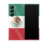 Pelcula brillante para el telfono brillante compatible con Samsung Galaxy Z Fold 6 - Bandera mexicana - Cubierta de calcomana protectora de vinilo