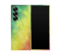 Pelcula brillante para el telfono con brillo compatible con Samsung Galaxy Z Fold 6 - Rasta Rainbow - Cubierta de calcomana protectora de vinilo 3