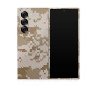 Pelcula de fibra de carbono Piel compatible con Samsung Galaxy Z Fold 6 - Camo del desierto - Cubierta de calcomana de proteccin de vinilo 3M prem