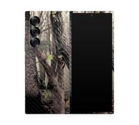 Pelcula de fibra de carbono Skin compatible con Samsung Galaxy Z Fold 6 - Camo de rboles - Cubierta de calcomana protectora de vinilo 3M Premium -