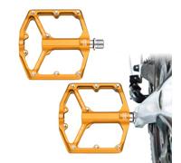 -Peldales, Pedales de bicicleta de carretera, pedales de aleación de aluminio, rodamientos, diseño hueco, tornillo universal, tornillo de doble cara, rodamiento sellado, bicicleta eléctrica