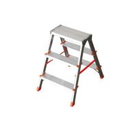Peldaño doble, aluminio, 2 x 3 peldaños, tipo filo
