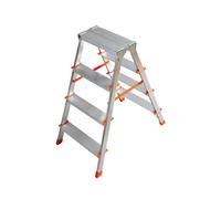 Peldaño doble, aluminio, peldaños 2x4, tipo filo