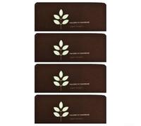 Peldaños antideslizantes con diseño luminoso, corredores de fibra de poliéster cortables para escalones de madera, uso seguro y cómodo (4 piezas)