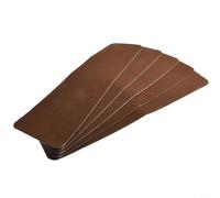 Peldaños antideslizantes de madera maciza con respaldo de silicona suave para suelos de alfombra, protectores de suelo que ofrecen resistencia a los arañazos y uso silencioso de escaleras (5 unidades