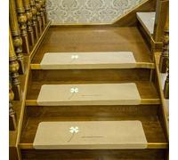 Peldaños antideslizantes que brillan en la oscuridad, alfombras autoadhesivas para escalones de madera, tapetes de seguridad reutilizables para niños, personas mayores y mascotas, paquete de 10 (70 x
