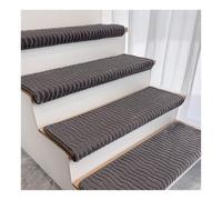 Peldaños de Escalera Acolchados de 25,6 x 9,4 x 1,2 Pulgadas de Grosor con Borde Redondeado para escalones de Madera, autoadhesivos, Antideslizantes, Suaves(12PCS D)