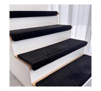 Peldaños de Escalera Acolchados de 25,6 x 9,4 x 1,2 Pulgadas de Grosor con Borde Redondeado para escalones de Madera, autoadhesivos, Antideslizantes, Suaves(2PCS E)