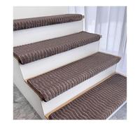 Peldaños de Escalera Acolchados de 25,6 x 9,4 x 1,2 Pulgadas de Grosor con Borde Redondeado para escalones de Madera, autoadhesivos, Antideslizantes, Suaves(4PCS B)