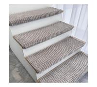 Peldaños de Escalera Acolchados de 25,6 x 9,4 x 1,2 Pulgadas de Grosor con Borde Redondeado para escalones de Madera, autoadhesivos, Antideslizantes, Suaves(10PCS C)