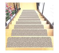 Peldaños de Escalera Antideslizantes de Tierra de diatomeas con Respaldo de Goma para escalones de Madera y baldosas de Hierro Interiores. Alfombras Cubiertas(G,1Pc 31.5x10.2)
