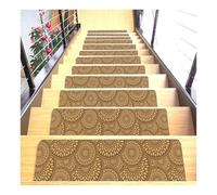 Peldaños de Escalera Antideslizantes de Tierra de diatomeas con Respaldo de Goma para escalones de Madera y baldosas de Hierro Interiores. Alfombras Cubiertas(K,8pcs 31.5x10.2)