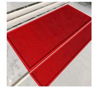 Peldaños de escalera antideslizantes for exteriores, tapete a juego for escalones de madera, tapete de aterrizaje de escalera antideslizante con respaldo de goma(Red,30x120cm/11.8x47.2 inches)