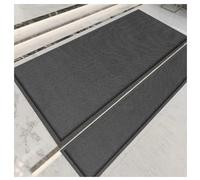 Peldaños de escalera antideslizantes for exteriores, tapete a juego for escalones de madera, tapete de aterrizaje de escalera antideslizante con respaldo de goma(Grey,40x100cm/15.7x39.4 inches)