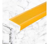 Peldaños De Escalera, Banda De Borde De Peldaño De PVC Autoadhesiva En Forma De L, Impermeable Y Retardante De Llama, Se Puede Utilizar En Interiores Y Exteriores(Orange,3.3m/130in/10.83f)