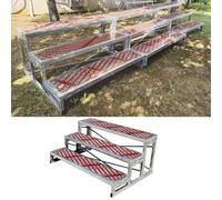 Peldaños de escalera escalonados comerciales para fotos de grupo y actuaciones, solución de escenario portátil para aulas e iglesias