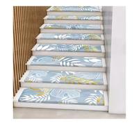 Peldaños de Escalera Redondeados Impermeables para escalones de hormigón de Madera en Interiores, sin Cinta de PVC, autoadhesivos, Antideslizantes, recortables(B 6PCS,29.5x9.4x1.2)