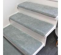 peldaños de escaleras, 1 unidad, Baldosas de moqueta auto-adh. modernas/gruesas, anti-desl(A,80x24cm)