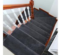 peldaños de escaleras, 1 unidad, Baldosas de moqueta auto-adh. modernas/gruesas, anti-desl(I,75x24cm)