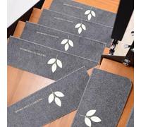 peldaños de escaleras, 15 alfombr. auto-adh. escaleras, anti-desl., int(Light Grey a,55 * 22 * 4.5cm)