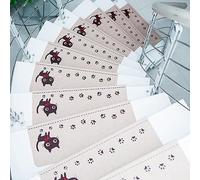 peldaños de escaleras, 7 láminas auto-adh. impresas int., niños, ancianos/perros(C)