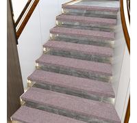 peldaños de escaleras, Alfombras auto-adh. escaleras de interior 8" x 30" peldaños(Beige Dumpling,5pcs)