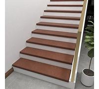 peldaños de escaleras, Alfombrillas auto-adh. escaleras, tapet. de seguridad int., alfombr(Coffee,15PCS)