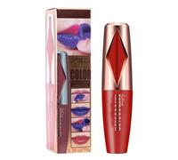 Pele de mancha de labios, lápiz labial a prueba de transferencia, acabado mate de brillo de labios, aspecto sofisticado y aterciopelado, fórmula impermeable/desgaste de larga duración, 10 g perfecto p