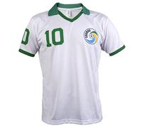 Pele Edson Arantes do Nascimento Camiseta de Fútbol NY Cosmos 10 Retro Blanca M