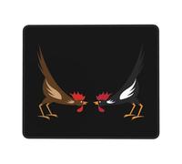 Pelea De Gallos Alfombrilla De Ratón Pequeña Alfombrillas De Mouse Base De Goma Alfombrilla para Ratón para Juego Computadora Escritorio 25X30Cm