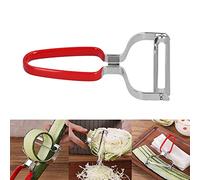 Peleador de verduras, peladores de papas para cocina, pelador de frutas vegetarianas ultra afiladas, cueler de zanahoria ergonómica no deslizante y peleadores (Red)