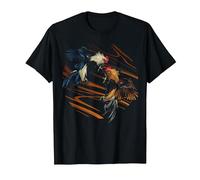 Peleas De Gallos Cockfighter Juego Aves Gallos Gallo Camiseta, Hombre, Negro, XXL