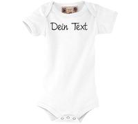 Pelee bio Baby Body individualmente provista de tu texto a elegir Weiß 12 meses